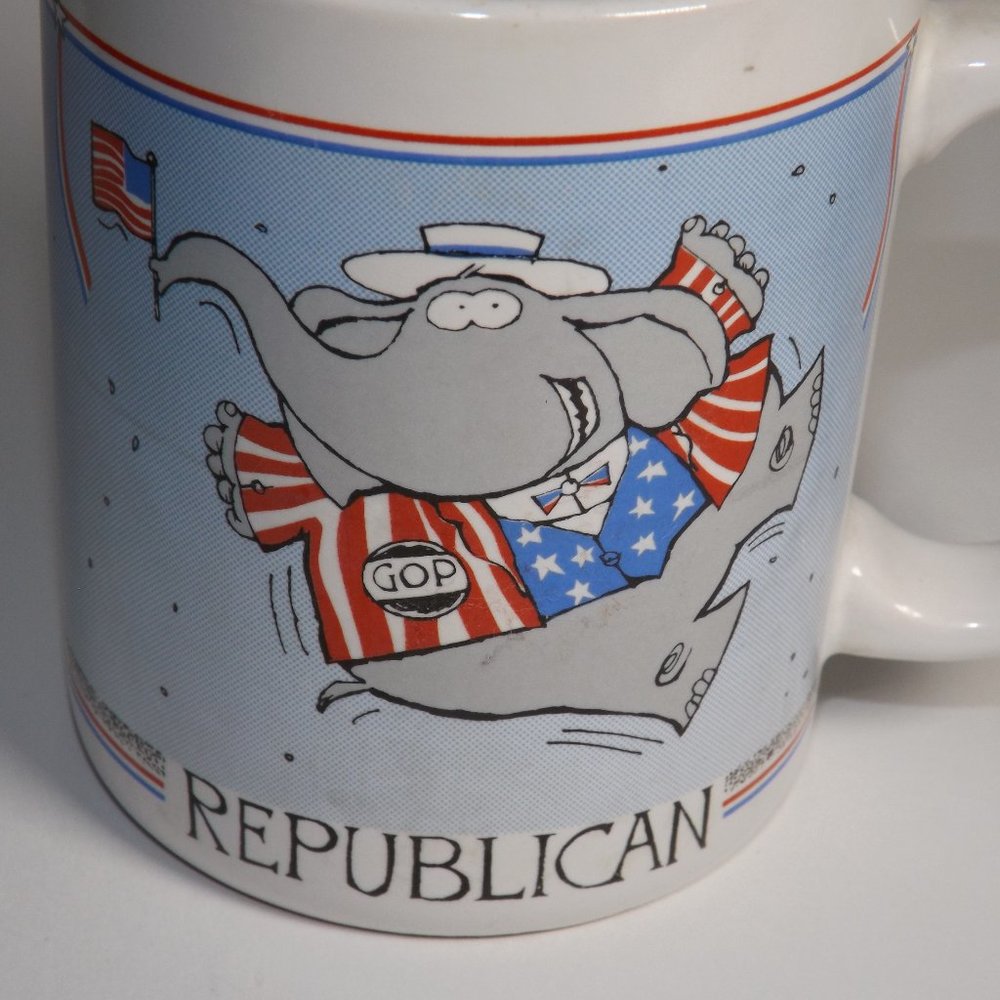 Hallmark Vintage 1988 GOP Republican Elephant Coffee Mug